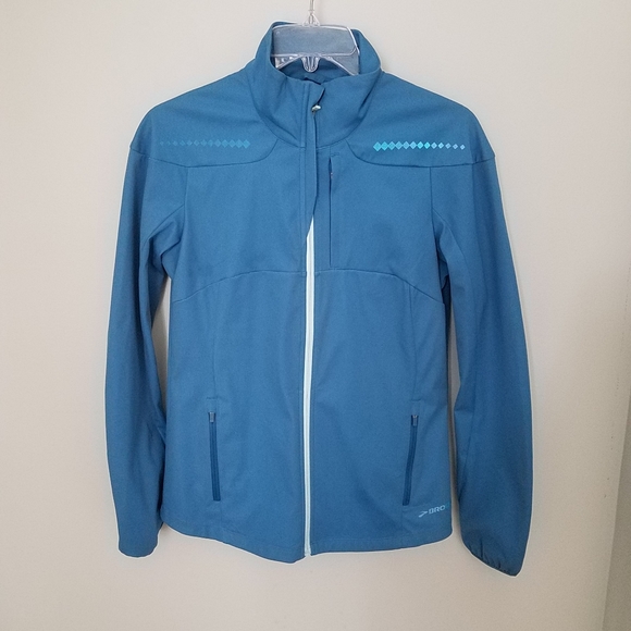 Brooks Jackets & Blazers - Brooks Infiniti Running Jacket Windbreaker Size Small Blue Women